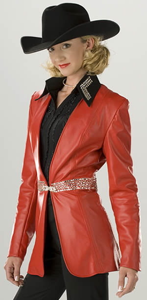long red lambskin jacket